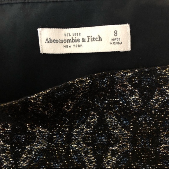 Abercrombie and Fitch Shimmer Mini Skirt with Asymmetrical Hem Size 8 - Picture 6 of 6